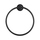 Duravit STARCK T anello portasciugamani, colore nero finitura opaco 0099474600