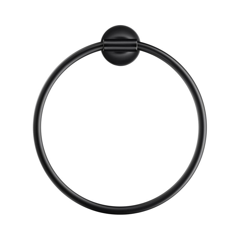 Immagine di Duravit STARCK T anello portasciugamani, colore nero finitura opaco 0099474600