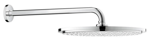 Immagine di Grohe RAINSHOWER COSMOPOLITAN 310 soffione doccia in metallo e braccio a parete sporgenza 38 cm, finitura cromo 26056000