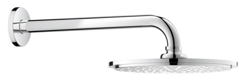 Immagine di Grohe RAINSHOWER COSMOPOLITAN 210 set soffione doccia Ø 21 cm, monogetto, installazione a parete, GROHE EcoJoy®, finitura cromo 26062000