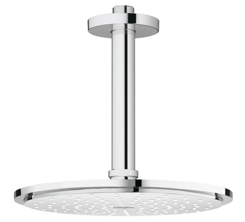 Immagine di Grohe RAINSHOWER COSMOPOLITAN 210 set soffione doccia Ø 21 cm, monogetto, installazione a soffitto, GROHE EcoJoy®, finitura cromo 26063000