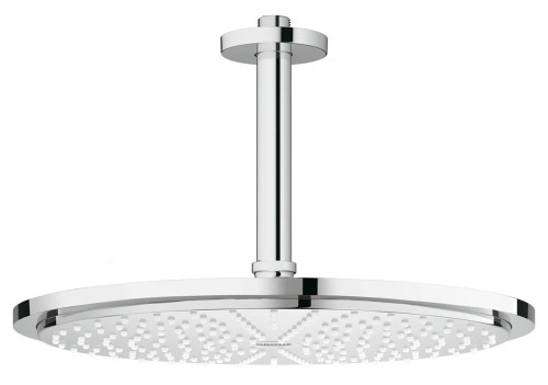 Immagine di Grohe RAINSHOWER COSMOPOLITAN 310 set doccia con soffione Ø 31 cm, installazione a soffitto, GROHE EcoJoy®, finitura cromo 26067000