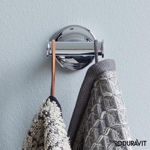 Immagine di Duravit STARCK T gancio portasciugamani doppio, finitura cromo 0099301000