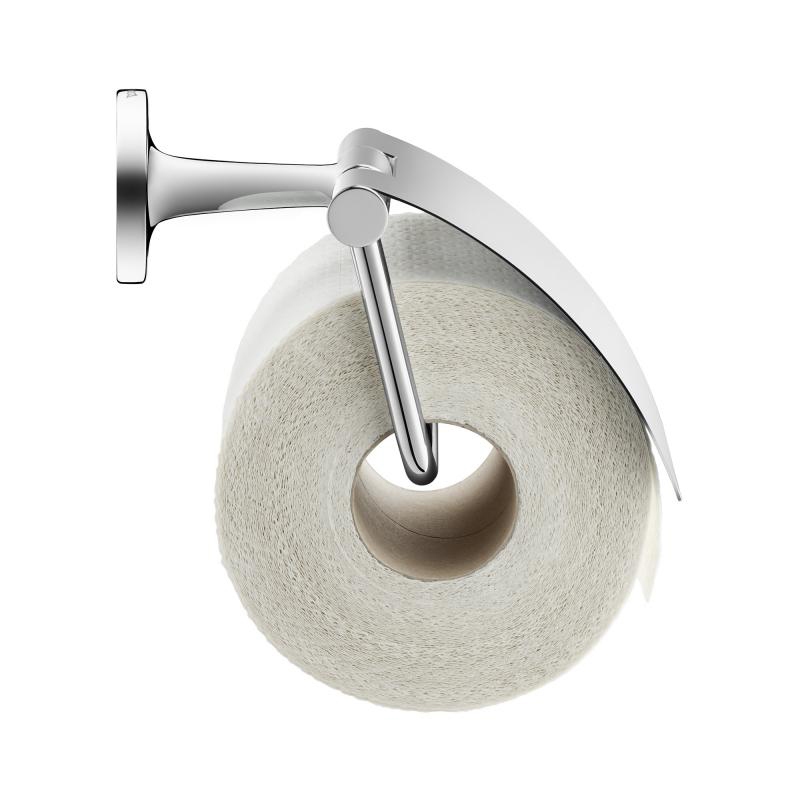 Immagine di Duravit STARCK T portarotolo con coperchio, finitura cromo 0099401000