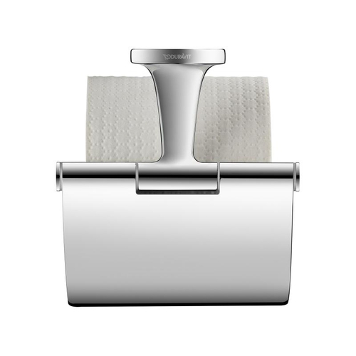 Immagine di Duravit STARCK T portarotolo con coperchio, finitura cromo 0099401000