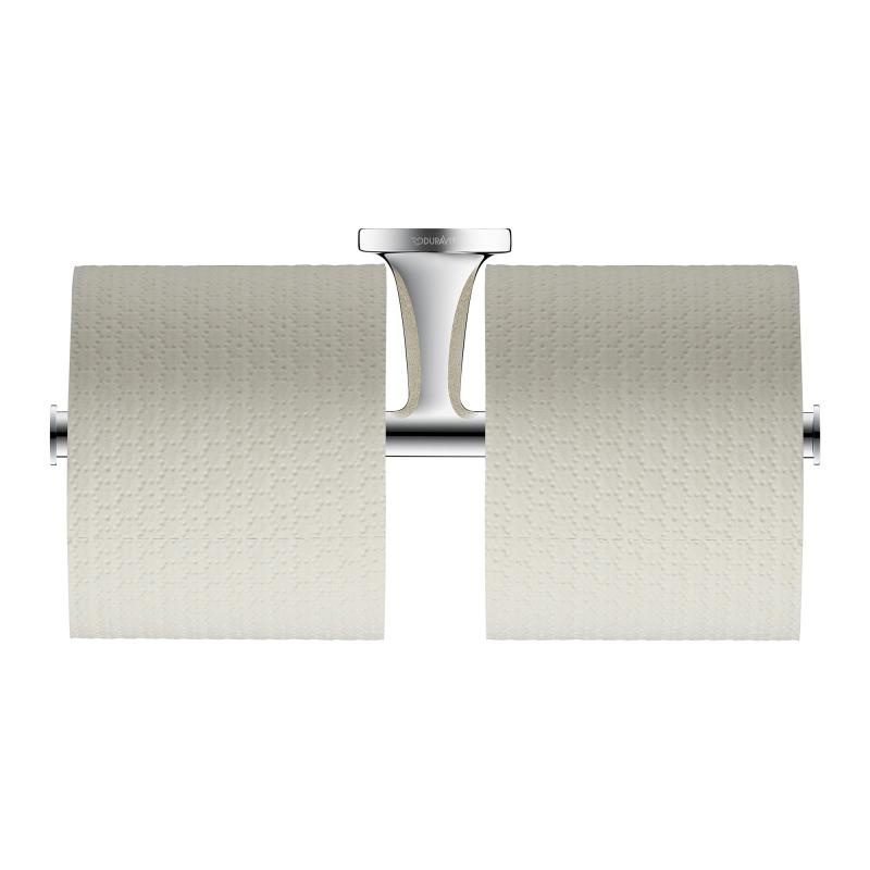 Immagine di Duravit STARCK T portarotolo doppio, finitura cromo 0099381000
