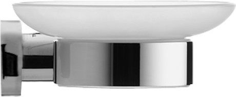 Immagine di Duravit D-CODE portasapone satinato con piattino a destra, finitura cromo 0099181000