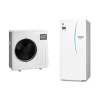 Immagine di Mitsubishi SPLIT R32 Sistema idronico composto da pompa di calore Inverter ECODAN 6 kW con HYDROTANK SMALL reversibile 170 litri SUZ-SWM60VA+ERST17D-VM2D