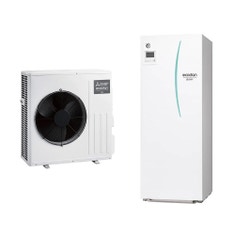 Immagine di Mitsubishi SPLIT R32 Sistema idronico composto da pompa di calore Inverter ECODAN 6 kW con HYDROTANK SMALL reversibile 200 litri SUZ-SWM60VA+ERST20D-VM2D