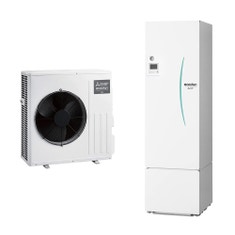Immagine di Mitsubishi SPLIT R32 Sistema idronico composto da pompa di calore Inverter ECODAN 7.5 kW con HYDROTANK SMALL reversibile 300 litri SUZ-SWM80VA+ERST30D-VM2ED