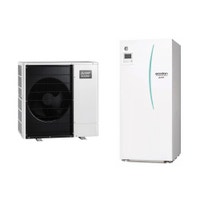 Immagine di Mitsubishi SPLIT Sistema idronico composto da pompa di calore Inverter ECODAN 8 kW con HYDROTANK SMALL reversibile 170 litri PUHZ-SW75VAA+ERST17D-VM2D