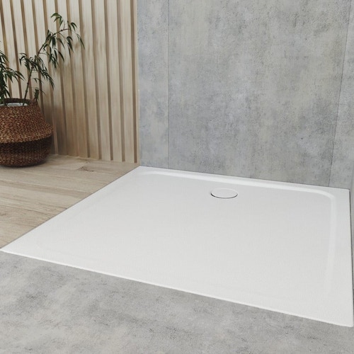 Immagine di Kaldewei CAYONOPLAN piatto doccia quadrato 90 cm, in acciaio smaltato, colore bianco alpino 361400010001