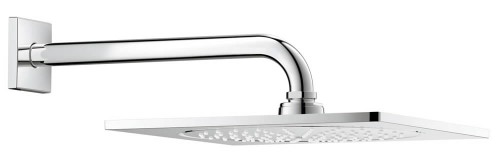 Immagine di Grohe Rainshower® F-Series 10" 254 x 254 Set soffione doccia a parete sporgenza 286 mm finitura cromo 26070000