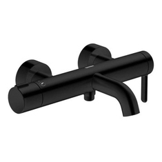 Immagine di Duravit C.1 miscelatore monocomando esterno, per vasca, con deviatore, colore nero finitura opaco C15230000046