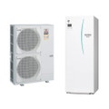 Immagine di Mitsubishi SPLIT Sistema idronico composto da pompa di calore Inverter ZUBADAN 14 kW trifase con HYDROTANK MEDIUM reversibile 200 litri PUHZ-SHW140YHA+ERST20C-VM2D