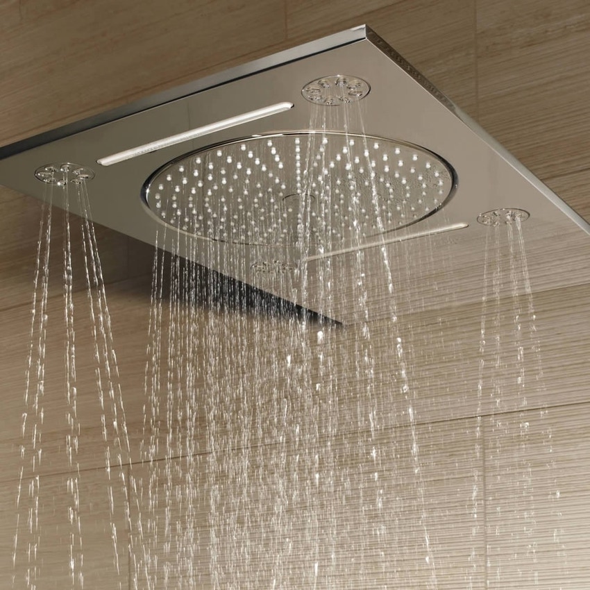Immagine di Grohe Rainshower® F-Series 15" Soffione doccia a 3 getti finitura cromo 27938001