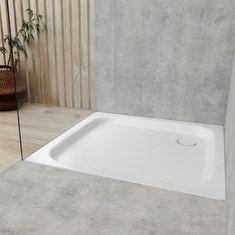 Immagine di Kaldewei DUSCHPLAN piatto doccia 120x120x6,5 cm, in acciaio smaltato, colore bianco  432200010001