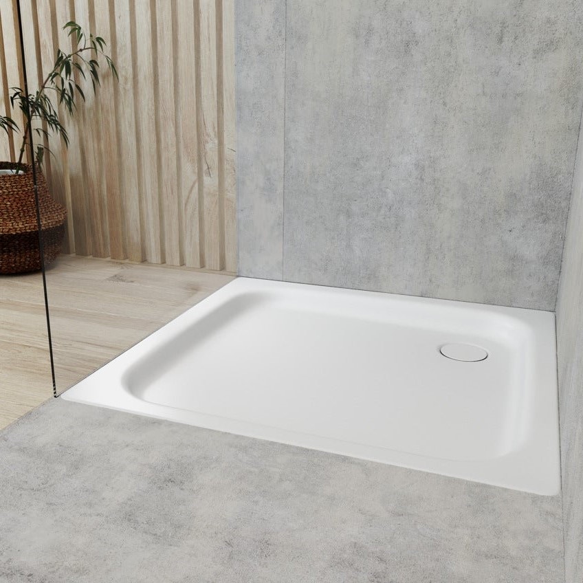 Immagine di Kaldewei DUSCHPLAN piatto doccia 120x120x6,5 cm, in acciaio smaltato, colore bianco  432200010001