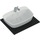 Ideal Standard DEA lavabo da appoggio su piano 62,5 cm monoforo, senza troppopieno, colore bianco finitura opaco T044583