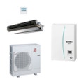 Immagine di Mitsubishi MR. SLIM + Sistema ibrido composto da pompa di calore Inverter ECODAN 8 kW con HYDROBOX MEDIUM Solo caldo e unità interna canalizzata 24000 BTU PUHZ-FRP71VHA+EHSC-VM2D+PEAD-M71JA