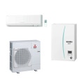 Immagine di Mitsubishi MR. SLIM + Sistema ibrido composto da pompa di calore Inverter ECODAN 8 kW con HYDROBOX MEDIUM Solo caldo e unità interna a parete 24000 BTU PUHZ-FRP71VHA+EHSC-VM2D+PKA-M71KAL