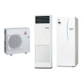 Immagine di Mitsubishi MR. SLIM + Sistema ibrido composto da pompa di calore Inverter ECODAN 8 kW con HYDROTANK MEDIUM Solo caldo 200 litri e unità interna a colonna 24000 BTU PUHZ-FRP71VHA+EHST20C-VM2D+PSA-RP71KA