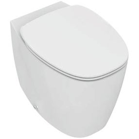 Immagine di Ideal Standard DEA vaso filo parete AquaBlade® con sedile slim a chiusura rallentata, colore bianco finitura opaco T349183