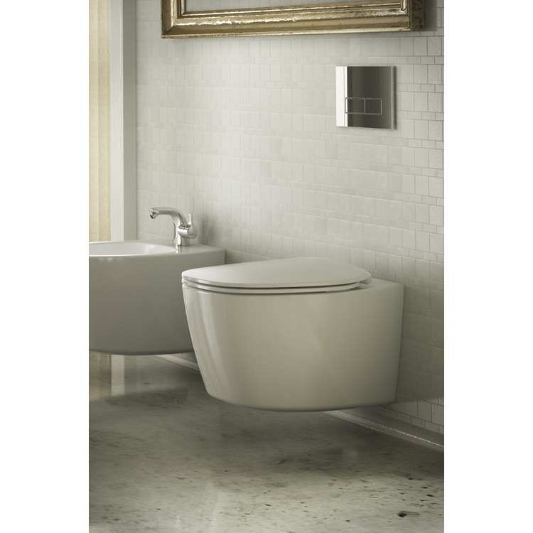 Immagine di Ideal Standard DEA sedile slim con chiusura rallentata per vaso, colore bianco finitura matt T676783