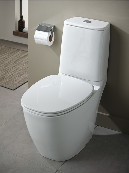 Immagine di Ideal Standard DEA sedile slim con chiusura rallentata per vaso, colore bianco finitura matt T676783