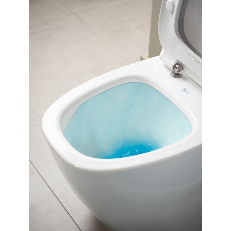 Immagine di Ideal Standard DEA sedile slim con chiusura rallentata per vaso, colore bianco finitura matt T676783