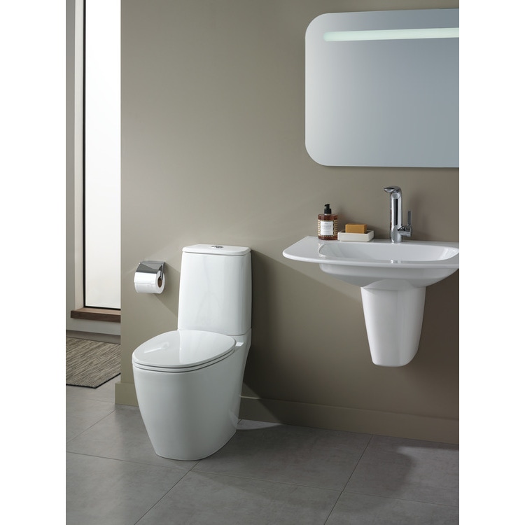 Immagine di Ideal Standard DEA sedile slim con chiusura rallentata per vaso, colore bianco finitura matt T676783