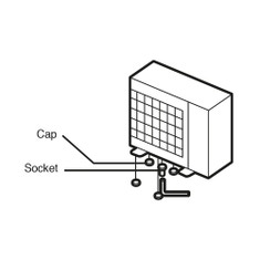 Immagine di Mitsubishi Kit chiusura drenaggio condensa PAC-SJ08DS-E