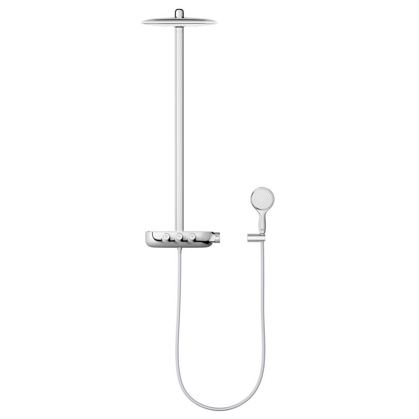 Immagine di Grohe RAINSHOWER SYSTEM SMARTCONTROL DUO 360 sistema doccia con miscelatore termostatico GROHE, finitura cromo 26250000
