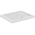 Immagine di Ideal Standard CONNECT piatto doccia rettangolare L.85 P.70 cm, per installazione sopra o filo pavimento, colore bianco T268801