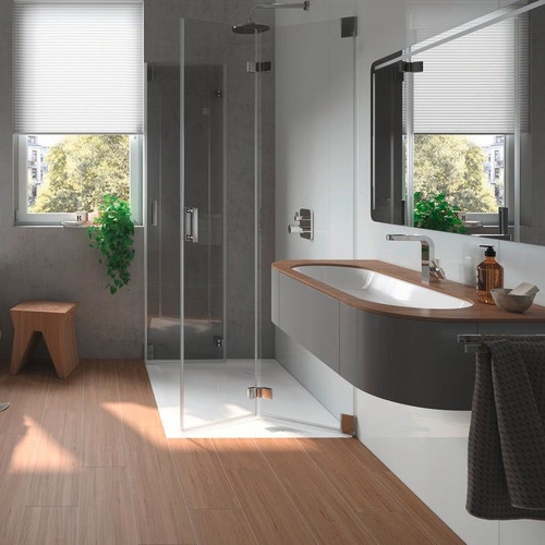 Immagine di Kaldewei CENTRO lavabo da sottopiano L.91 cm, senza troppopieno, colore bianco alpino 903306003001