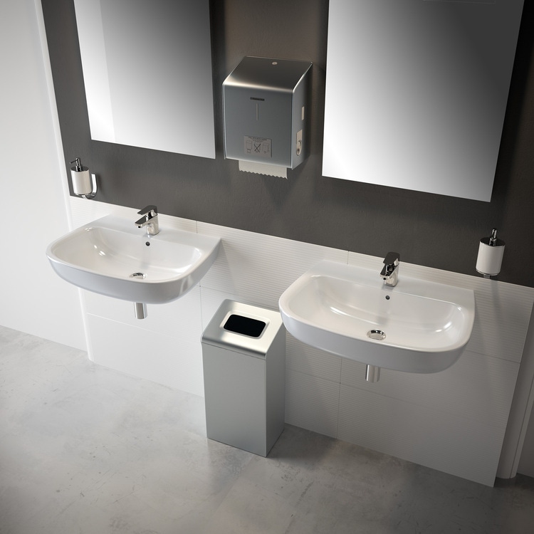 Immagine di Ideal Standard ESEDRA lavabo 60 cm, monoforo, con troppopieno, colore bianco T279801