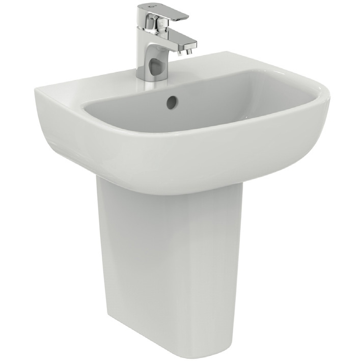 Immagine di Ideal Standard ESEDRA lavamani 45 cm, monoforo, con troppopieno, colore bianco T281101