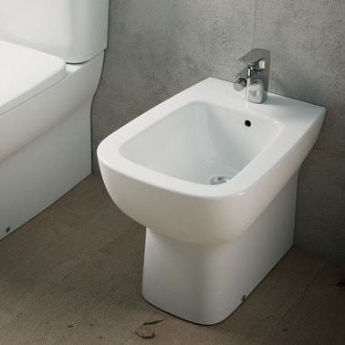 Immagine di Ideal Standard ESEDRA bidet monoforo a pavimento, per installazione filo parete, colore bianco T281301