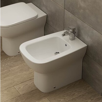 Immagine di Ideal Standard ESEDRA bidet monoforo a pavimento, per installazione filo parete, colore bianco T281301