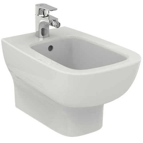 Immagine di Ideal Standard ESEDRA bidet monoforo sospeso con fissaggi nascosti, colore bianco T281501