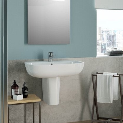 Immagine di Ideal Standard ESEDRA semicolonna per lavabo, installazione a parete, colore bianco T282901