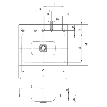 Immagine di Kaldewei CONO lavabo da appoggio 50 cm, senza foro e troppopieno, colore bianco alpino 908306003001