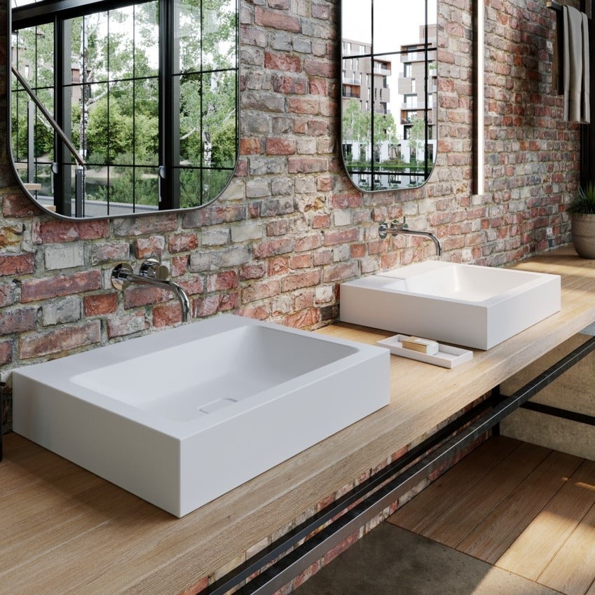 Immagine di Kaldewei CONO lavabo da appoggio 50 cm, senza foro e troppopieno, colore bianco alpino 908406003001