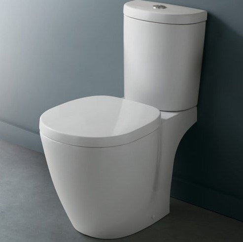 Immagine di Ideal Standard CONNECT FREEDOM sedile per vaso a chiusura rallentata con cerniere in acciaio inox, colore bianco E712701