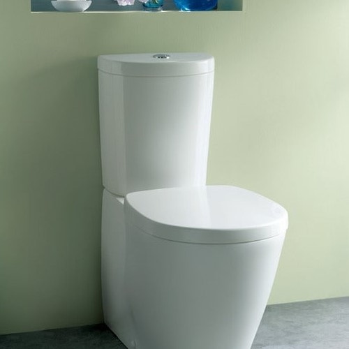 Immagine di Ideal Standard CONNECT FREEDOM sedile per vaso a chiusura rallentata con cerniere in acciaio inox, colore bianco E712701