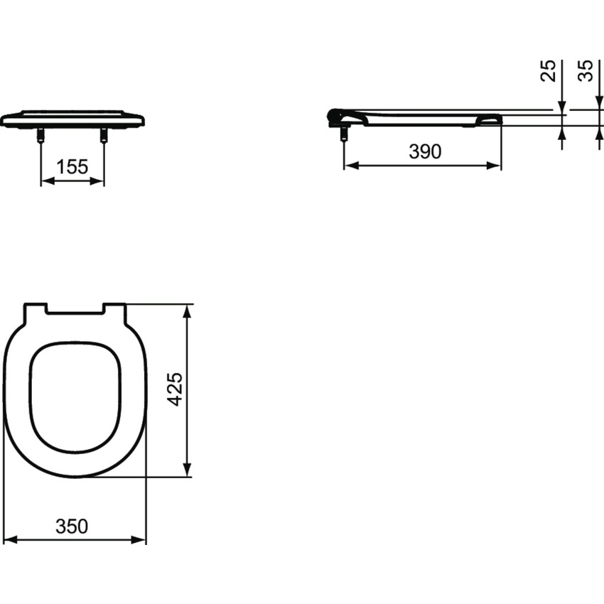 Immagine di Ideal Standard CONNECT FREEDOM anello, colore bianco E822601