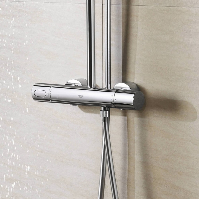Immagine di Grohe Rainshower® 310 Sistema doccia con termostatico finitura cromo 27968000