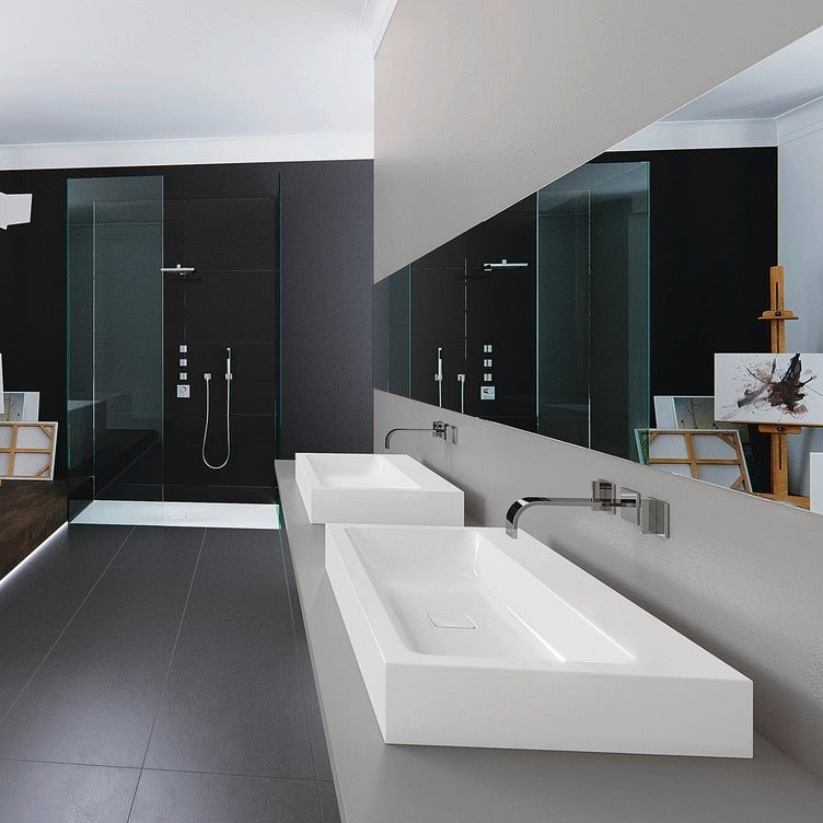 Immagine di Kaldewei CONO lavabo da appoggio L.90 P.50 cm, senza foro e troppopieno, colore bianco alpino 902206003001