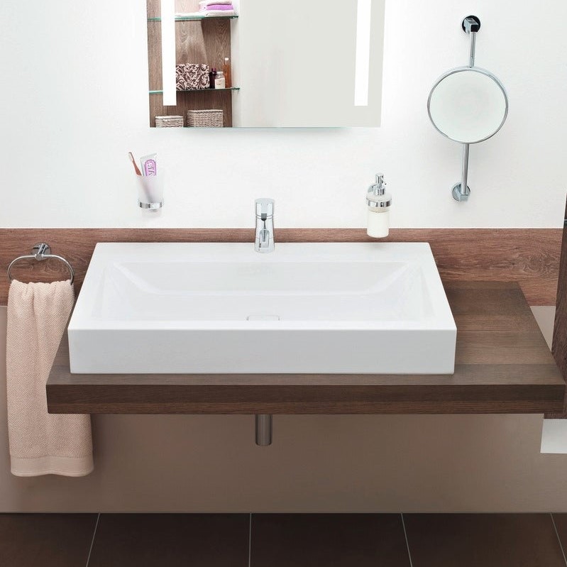 Immagine di Kaldewei CONO lavabo da appoggio L.90 P.50 cm, monoforo, senza troppopieno, colore bianco alpino 902206013001
