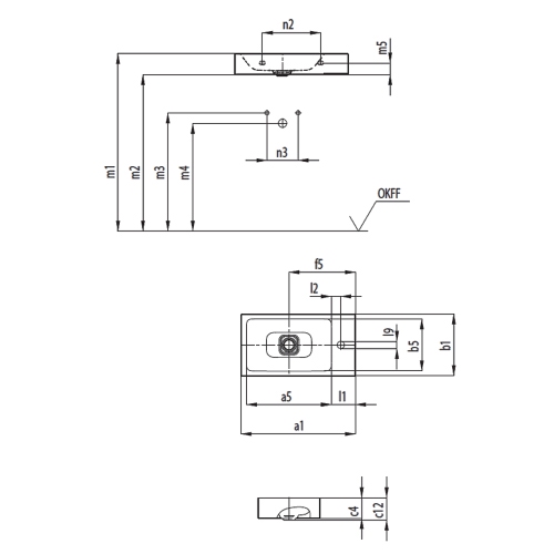 Immagine di Kaldewei CONO lavamani a parete 55 cm, destra, monoforo, senza troppopieno, colore bianco alpino 908006013001